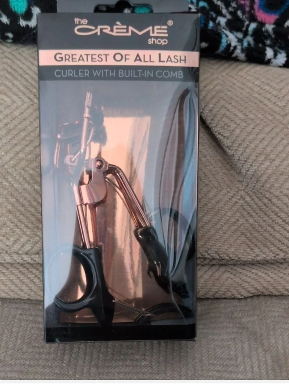 The Crème Shop Greatest Of All Lash Curler — Rose Gold with Black Handles